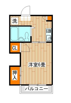 アナプソバ弘治Ⅱ 101号室 間取り