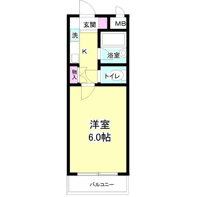 ベルトピア大和桜ヶ丘 3F号室 間取り