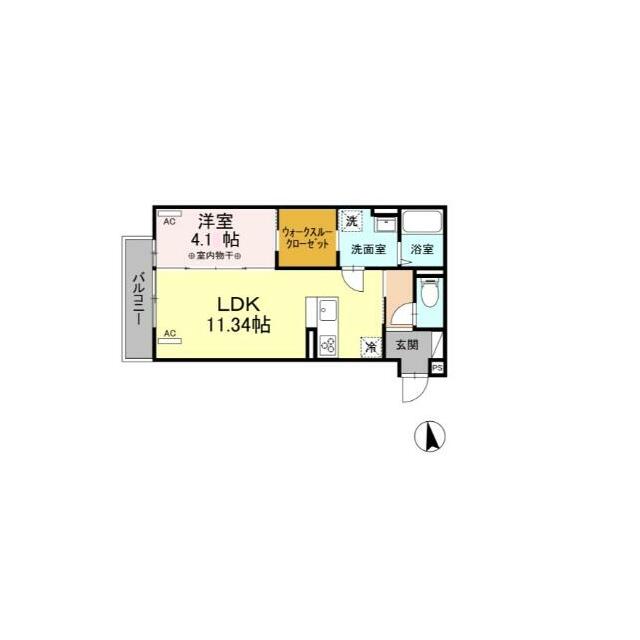 ラ・パージュ桜 302号室 間取り