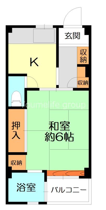 ビレッジハウス鎌倉4号棟 306号室 間取り