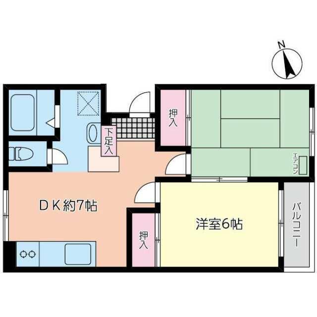ヒルスミキ大船 102号室 間取り