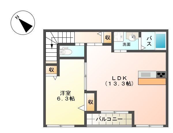 リアン 202号室 間取り