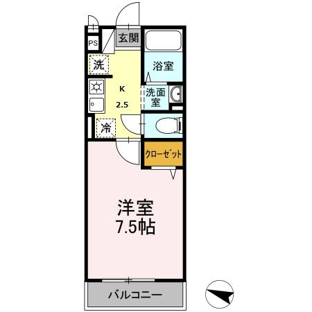 湘南absⅡ 201号室 間取り