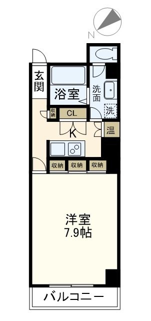 LEON-K 602号室 間取り