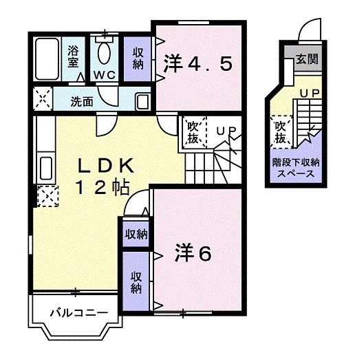 フロレスタⅡ 202号室 間取り