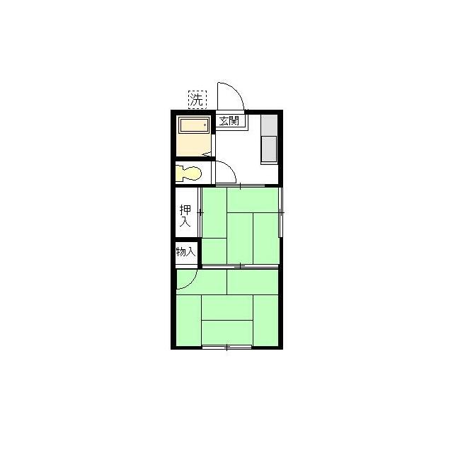 ハイツ咲 202号室 間取り