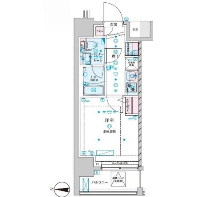 ジェノヴィア平塚Ⅳ 1101号室 間取り