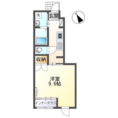 ヴェルデュールⅢ 102号室 間取り