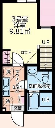 ブリックス本厚木 203号室 間取り