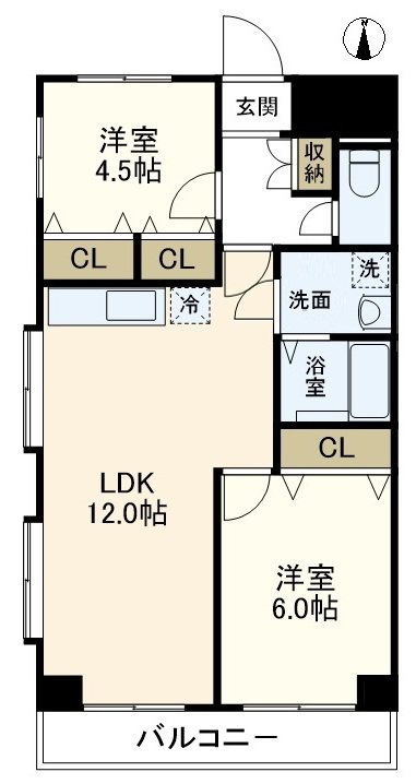 ノトスビル 507号室 間取り