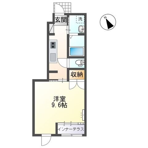 ヴェルデュールⅢ 101号室 間取り