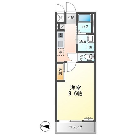 (仮称)小田原市扇町アパート新築工事 202号室 間取り