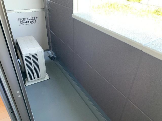 （仮称）小田原市扇町アパート新築工事 ベランダ