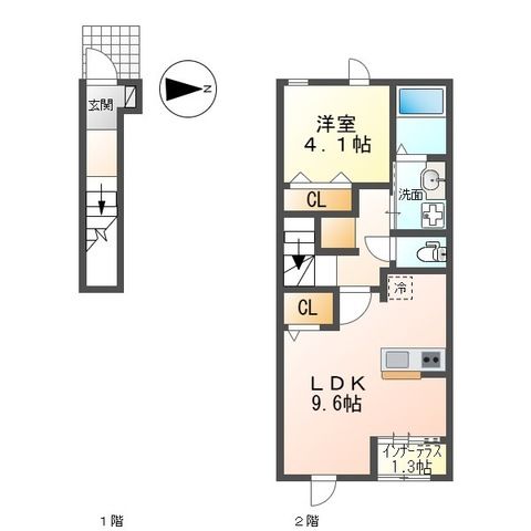 カーロ オルテンシア caroortensia 202号室 間取り