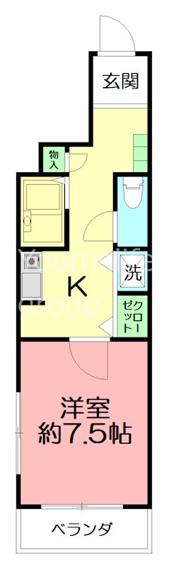 ラパルトマンＮ 105号室 間取り