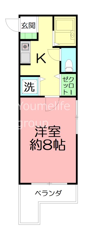 ラパルトマンＮ 203号室 間取り