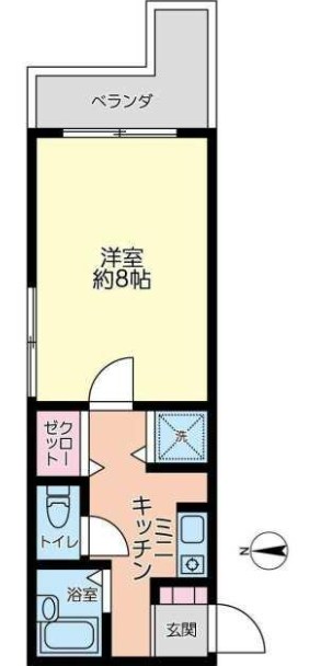 ラパルトマンＮ 203号室 間取り