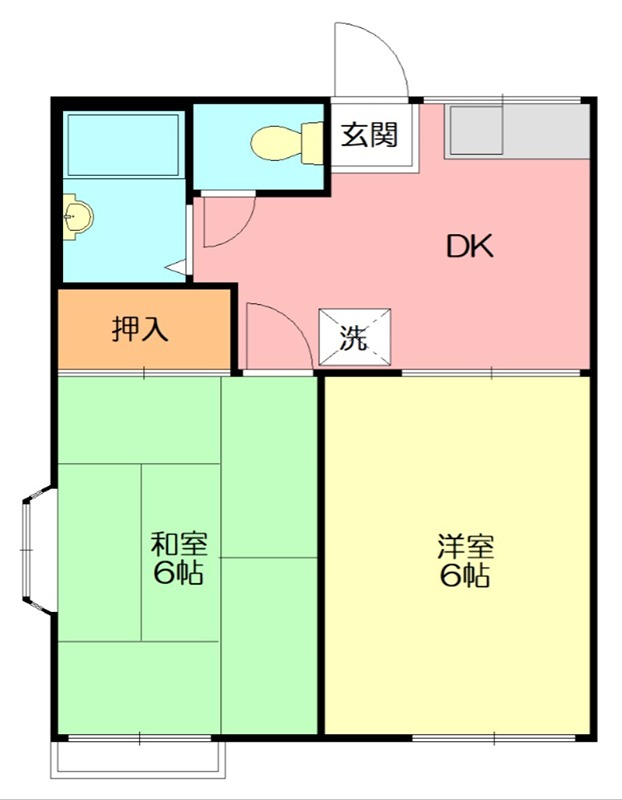 1ーB号室 間取り