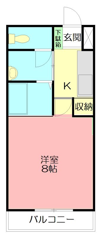 ローゼンHK 303号室 間取り