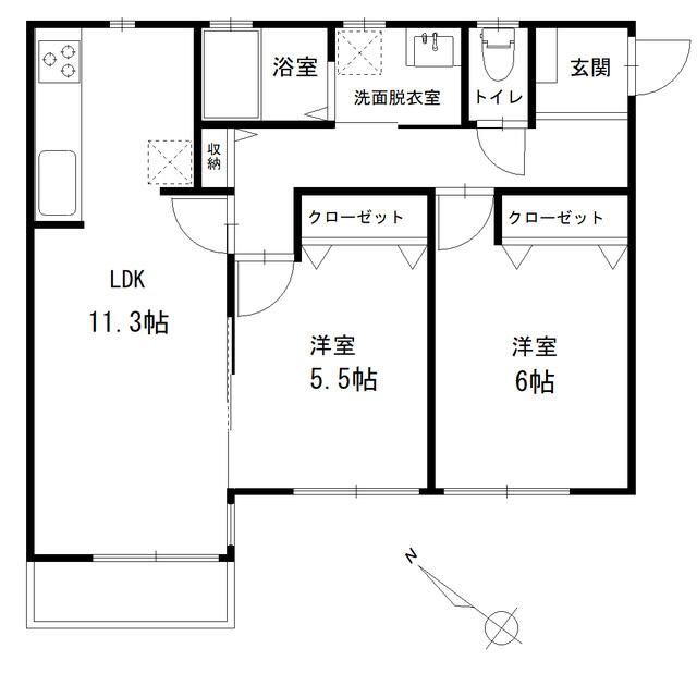 ウィスマ・セントラル 202号室 間取り