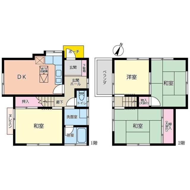 小田原市小船貸中古戸建 間取り