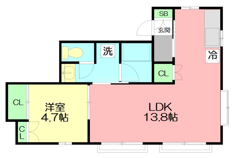 ドルチェ 201号室 間取り