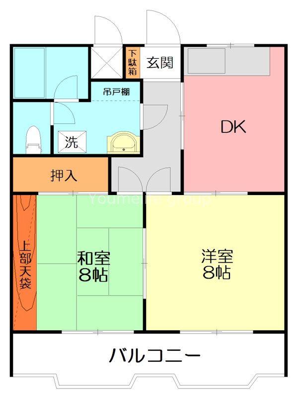 グレイシャスマンション  201号室 間取り