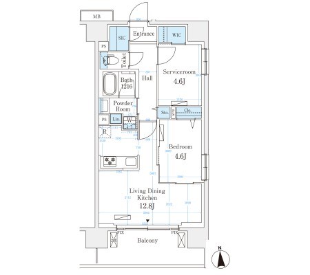 ハビテ本厚木 501号室 間取り