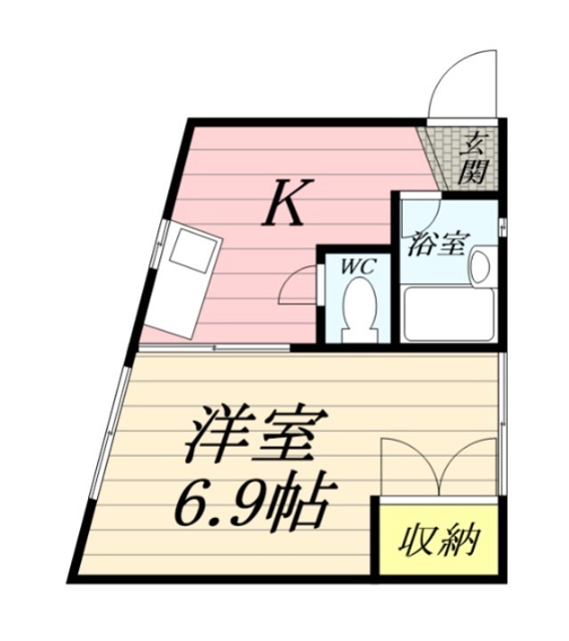 コーポ・オンザピーク 202号室 間取り