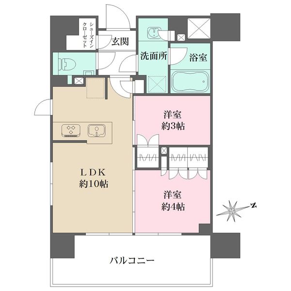 グレーシアフィット藤沢鵠沼 701号室 間取り