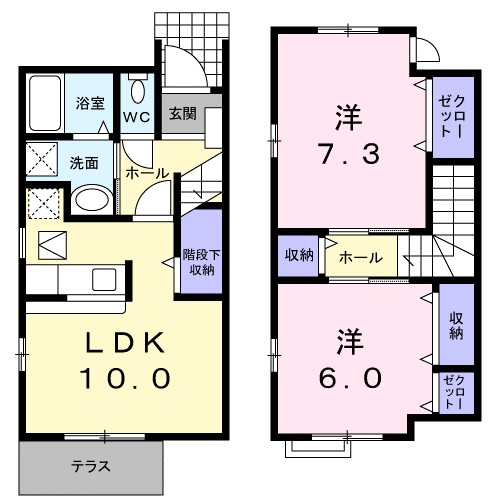 ヴィレッジハウスⅡ 101号室 間取り