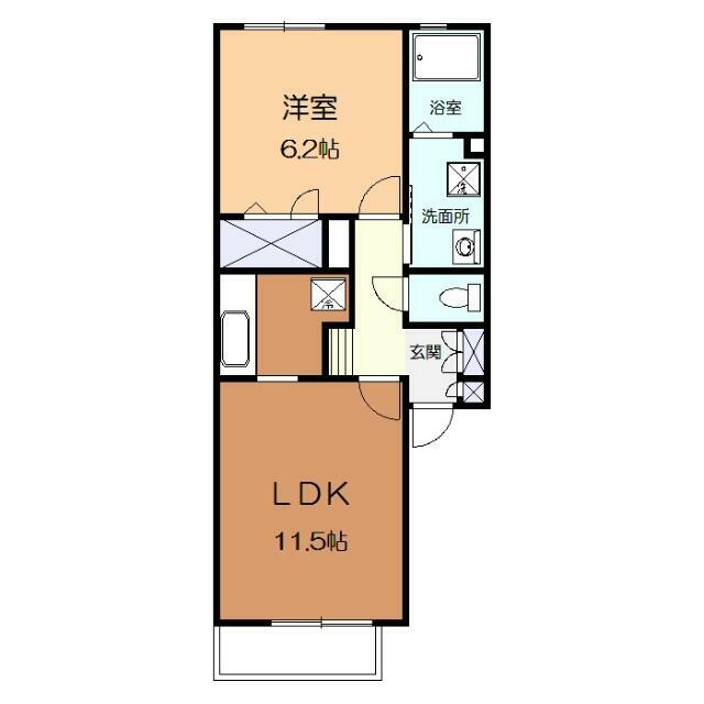 アネックスアカネ 103号室 間取り