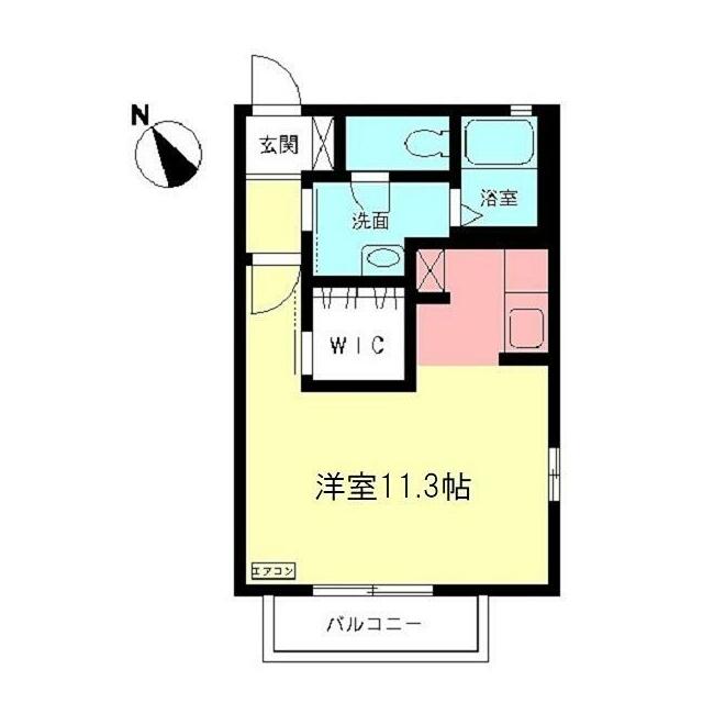 カサベルデ 201号室 間取り