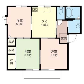 エスポワール湘南 101号室 間取り