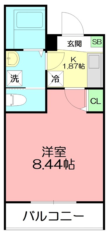 ＧＲＡＤＵＳ桜台 102号室 間取り