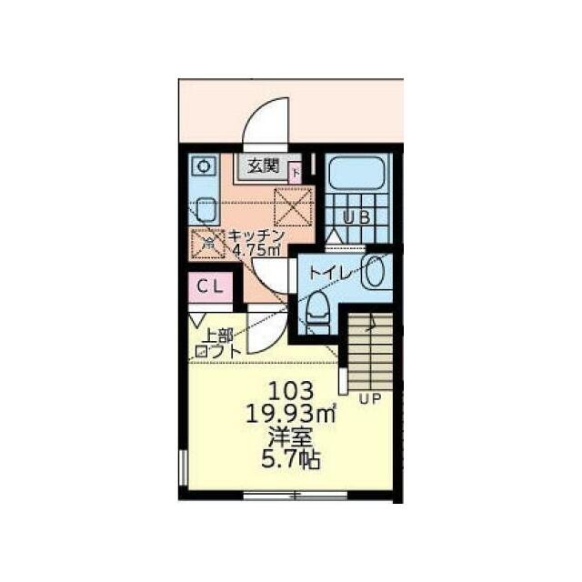 Espuma 103号室 間取り