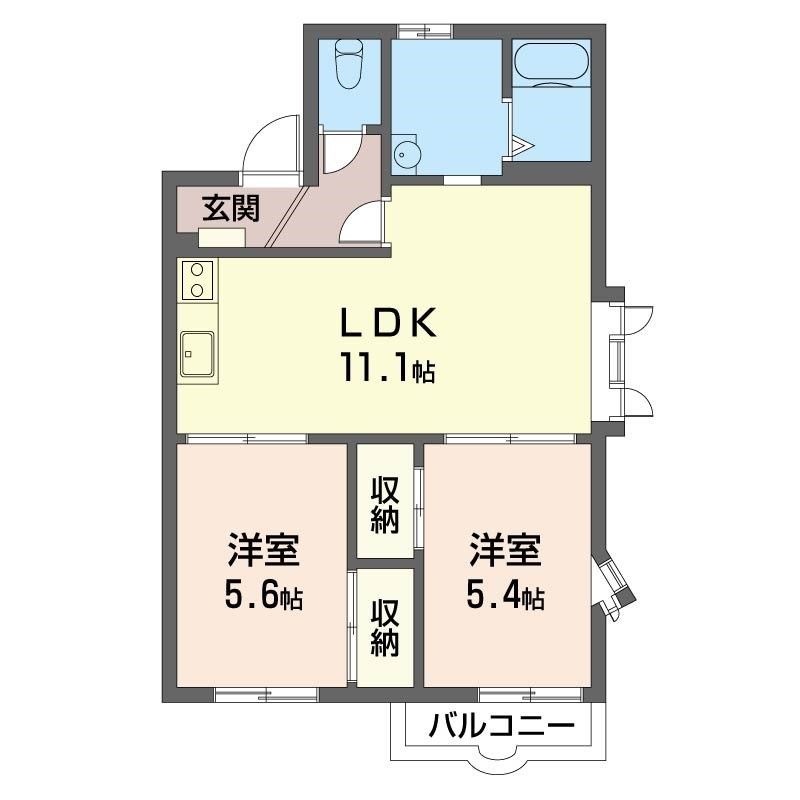ベクエム湘南 201号室 間取り