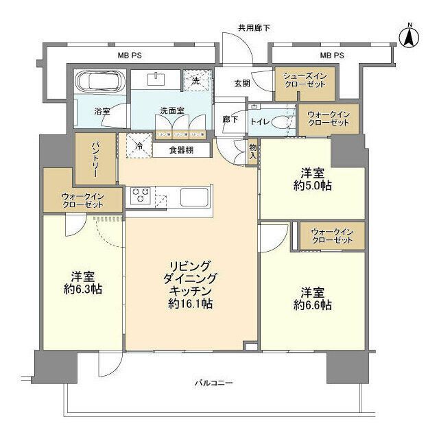 THE TOWER 湘南辻堂 1505号室 間取り