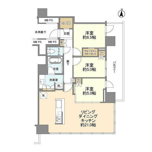 THE TOWER 湘南辻堂 1507号室 間取り