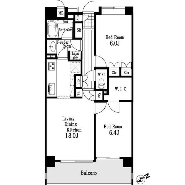 ルリエ大船 210号室 間取り