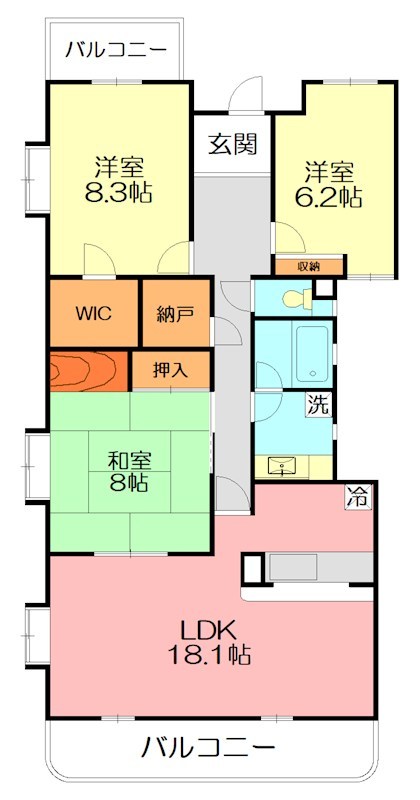 セレーノ鎌倉長谷 104号室 間取り