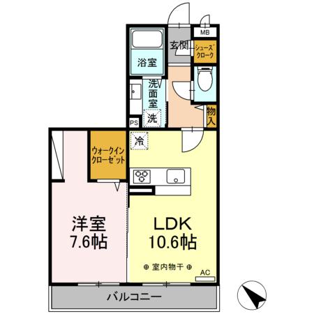 ブレッザ港南台 203号室 間取り