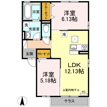 WIT藤沢 102号室 間取り