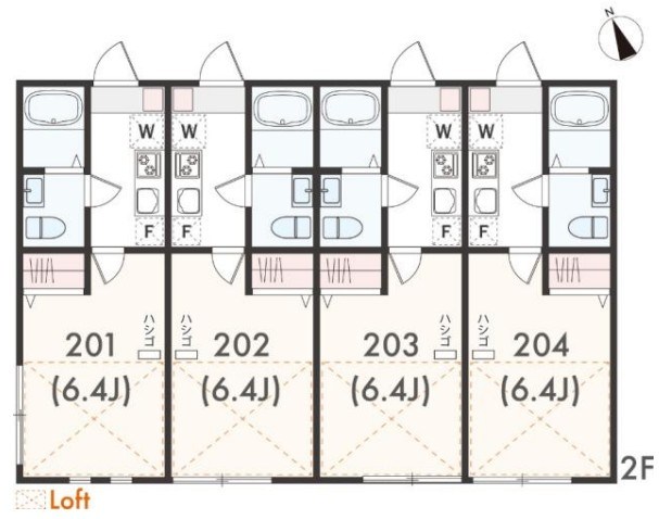 アザーレ・シド東海大学前 203号室 間取り