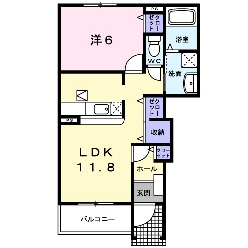 ブルンネン・ハオス 103号室 間取り