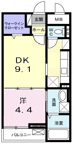 ベラ　マティ－ナ 102号室 間取り