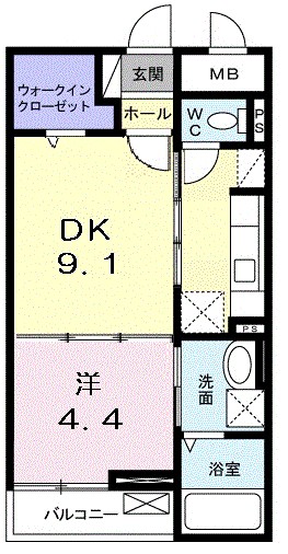 ロイヤルステイツ 204号室 間取り