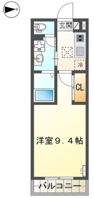 （仮称）小田原市田島マンション新築工事 303号室 間取り