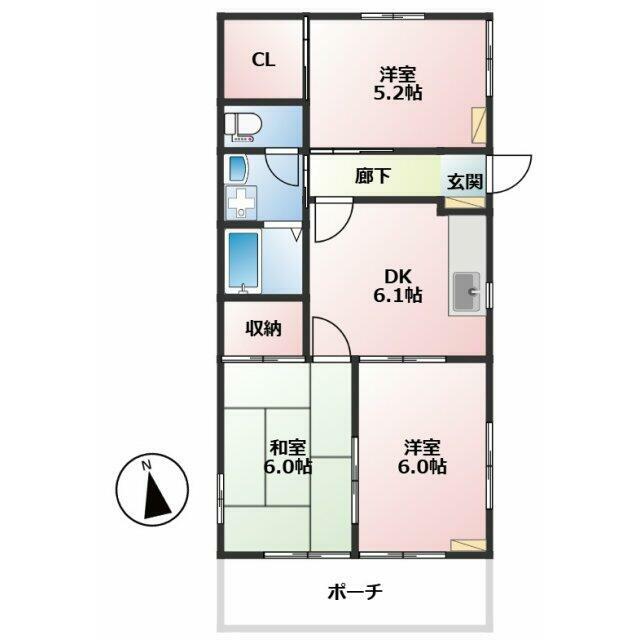 メゾン・ドゥ・ラ・メール 101号室 間取り