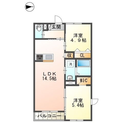(仮称)小田原市田島マンション新築工事 201号室 間取り